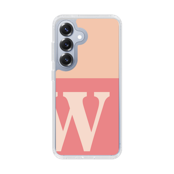 スリムプロテクションケース［ オリジナル - initial two tone - W pink ］