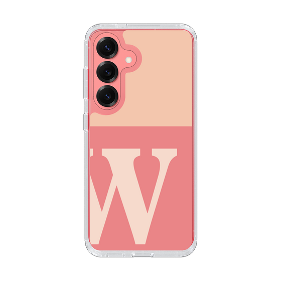 スリムプロテクションケース［ オリジナル - initial two tone - W pink ］