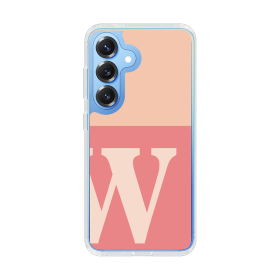 スリムプロテクションケース［ オリジナル - initial two tone - W pink ］