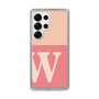 スリムプロテクションケース［ オリジナル - initial two tone - W pink ］