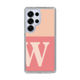 スリムプロテクションケース［ オリジナル - initial two tone - W pink ］