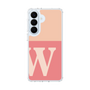 スリムプロテクションケース［ オリジナル - initial two tone - W pink ］