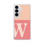 スリムプロテクションケース［ オリジナル - initial two tone - W pink ］