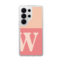 スリムプロテクションケース［ オリジナル - initial two tone - W pink ］