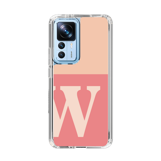 スリムプロテクションケース［ オリジナル - initial two tone - W pink ］