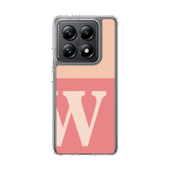 スリムプロテクションケース［ オリジナル - initial two tone - W pink ］