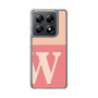 スリムプロテクションケース［ オリジナル - initial two tone - W pink ］