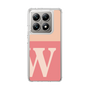 スリムプロテクションケース［ オリジナル - initial two tone - W pink ］