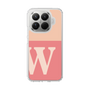 スリムプロテクションケース［ オリジナル - initial two tone - W pink ］