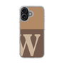 スリムプロテクションケース［ オリジナル - initial two tone - W brown ］