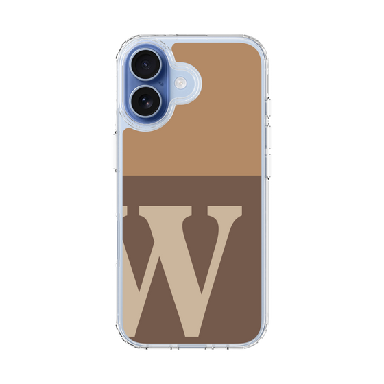スリムプロテクションケース［ オリジナル - initial two tone - W brown ］