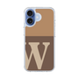 スリムプロテクションケース［ オリジナル - initial two tone - W brown ］