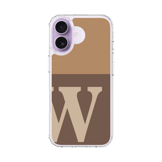 スリムプロテクションケース［ オリジナル - initial two tone - W brown ］