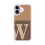 スリムプロテクションケース［ オリジナル - initial two tone - W brown ］