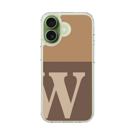 スリムプロテクションケース［ オリジナル - initial two tone - W brown ］