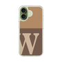 スリムプロテクションケース［ オリジナル - initial two tone - W brown ］