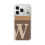 スリムプロテクションケース［ オリジナル - initial two tone - W brown ］