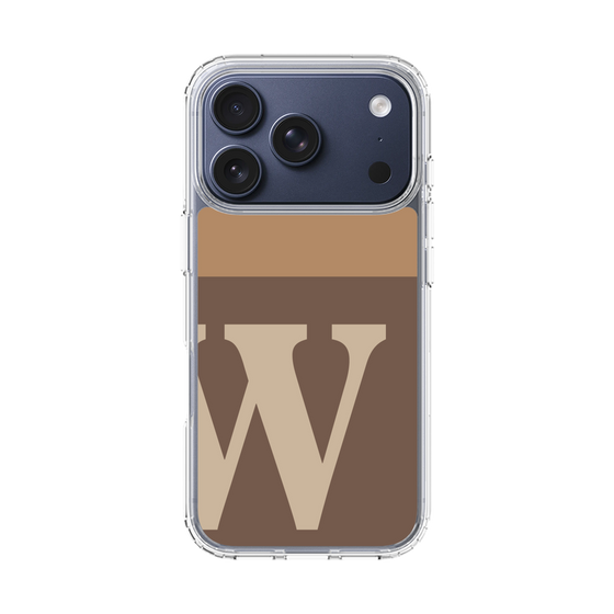 スリムプロテクションケース［ オリジナル - initial two tone - W brown ］