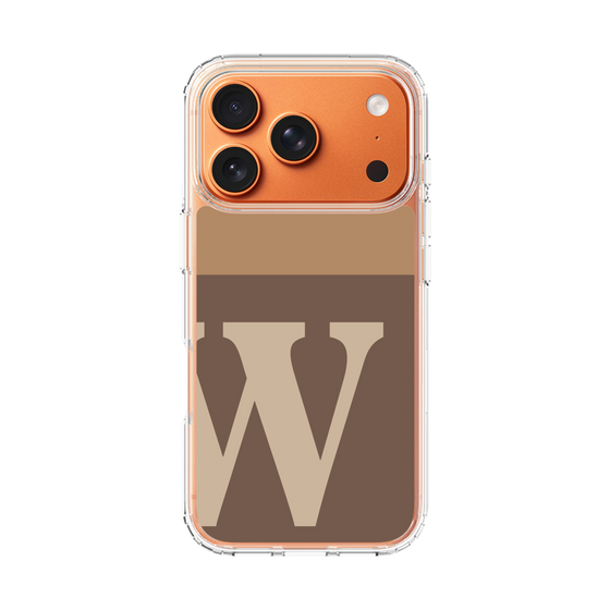 スリムプロテクションケース［ オリジナル - initial two tone - W brown ］
