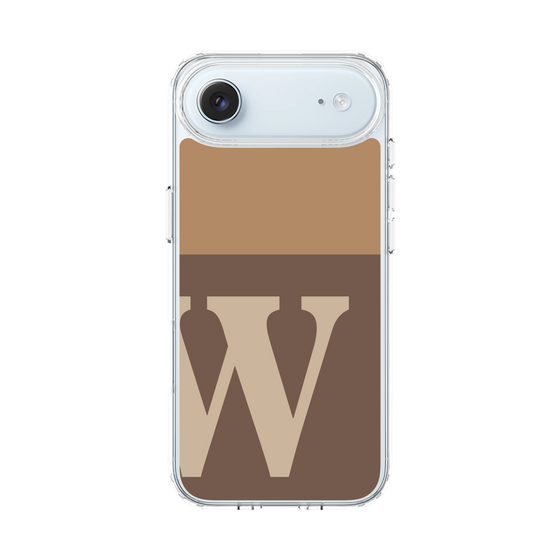 スリムプロテクションケース［ オリジナル - initial two tone - W brown ］