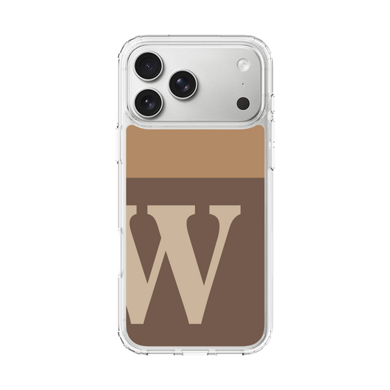 スリムプロテクションケース［ オリジナル - initial two tone - W brown ］