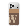 スリムプロテクションケース［ オリジナル - initial two tone - W brown ］