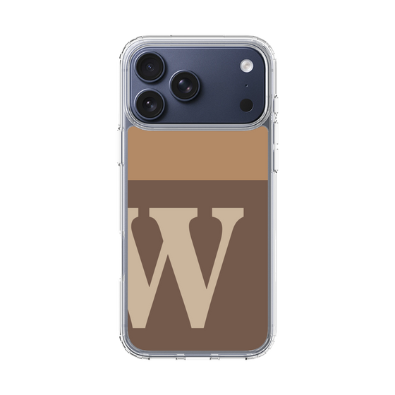 スリムプロテクションケース［ オリジナル - initial two tone - W brown ］