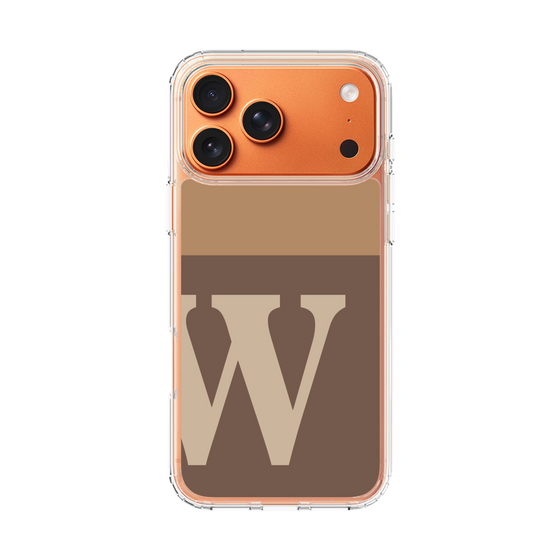 スリムプロテクションケース［ オリジナル - initial two tone - W brown ］