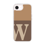 スリムプロテクションケース［ オリジナル - initial two tone - W brown ］