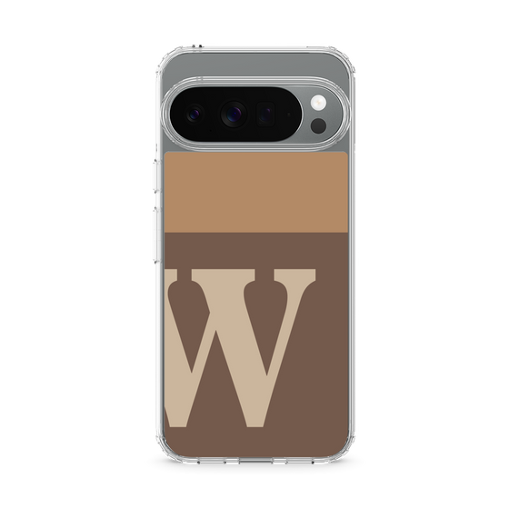 スリムプロテクションケース［ オリジナル - initial two tone - W brown ］