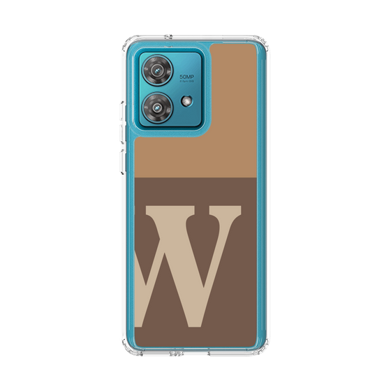 スリムプロテクションケース［ オリジナル - initial two tone - W brown ］