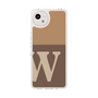 スリムプロテクションケース［ オリジナル - initial two tone - W brown ］