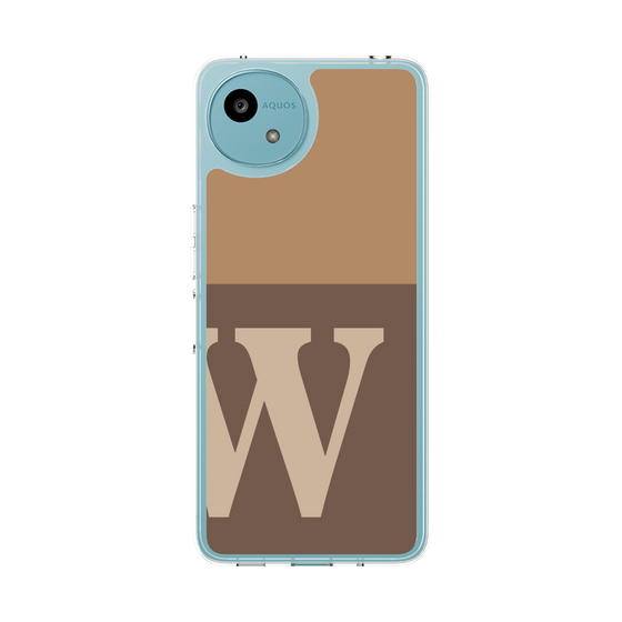 スリムプロテクションケース［ オリジナル - initial two tone - W brown ］