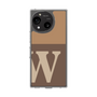 スリムプロテクションケース［ オリジナル - initial two tone - W brown ］