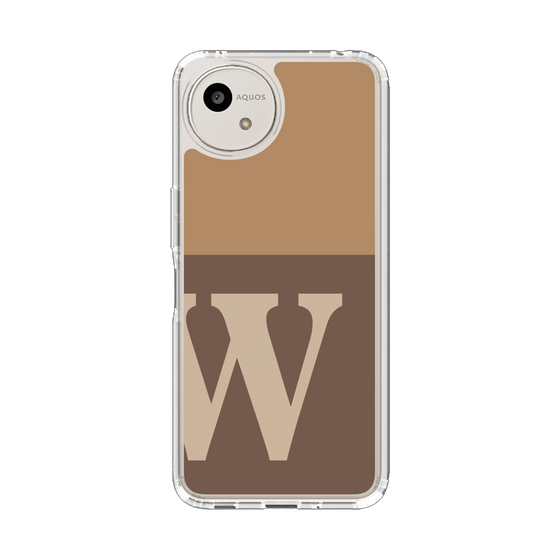 スリムプロテクションケース［ オリジナル - initial two tone - W brown ］