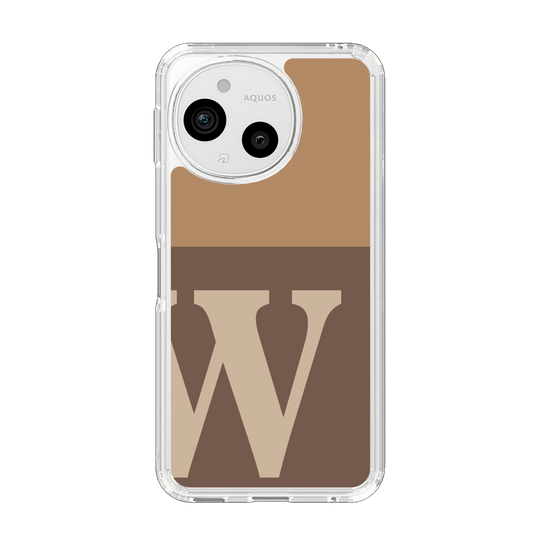 スリムプロテクションケース［ オリジナル - initial two tone - W brown ］