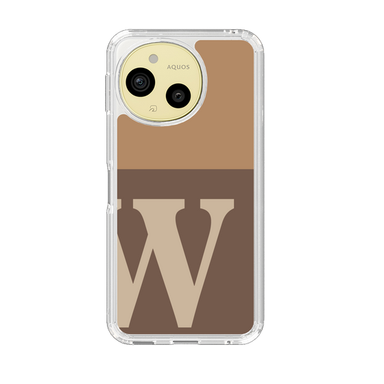 スリムプロテクションケース［ オリジナル - initial two tone - W brown ］