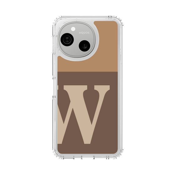 スリムプロテクションケース［ オリジナル - initial two tone - W brown ］