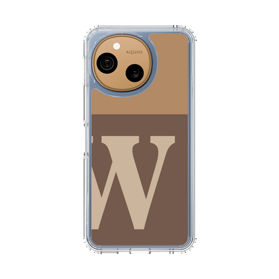 スリムプロテクションケース［ オリジナル - initial two tone - W brown ］