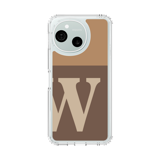 スリムプロテクションケース［ オリジナル - initial two tone - W brown ］