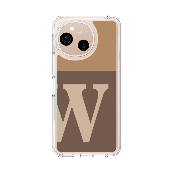 スリムプロテクションケース［ オリジナル - initial two tone - W brown ］