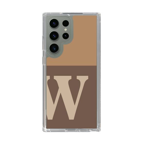 スリムプロテクションケース［ オリジナル - initial two tone - W brown ］