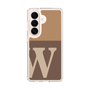 スリムプロテクションケース［ オリジナル - initial two tone - W brown ］