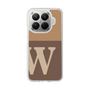 スリムプロテクションケース［ オリジナル - initial two tone - W brown ］