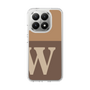 スリムプロテクションケース［ オリジナル - initial two tone - W brown ］