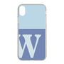 スリムプロテクションケース［ オリジナル - initial two tone - W blue ］