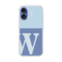 スリムプロテクションケース［ オリジナル - initial two tone - W blue ］