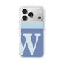 スリムプロテクションケース［ オリジナル - initial two tone - W blue ］