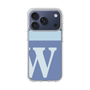 スリムプロテクションケース［ オリジナル - initial two tone - W blue ］