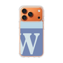 スリムプロテクションケース［ オリジナル - initial two tone - W blue ］
